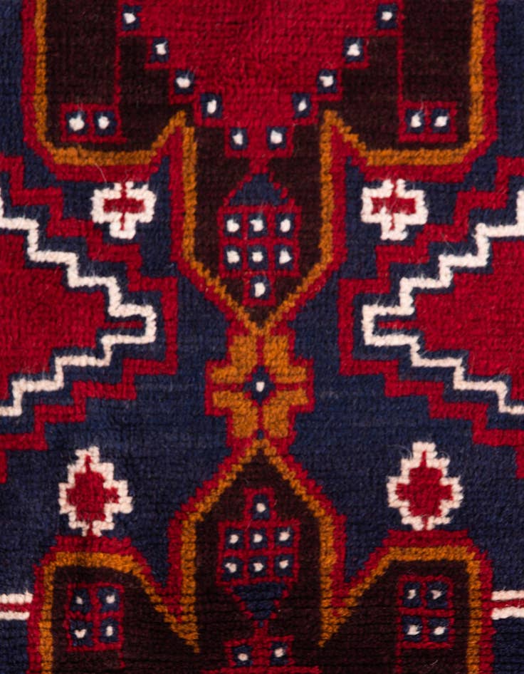 Detail image of 3' x 4' 7  Hand Knotted Balouch Persian Wool Rug