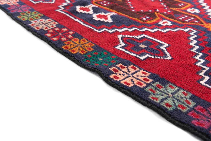 Detail image of 3' x 4' 7 Hand Knotted Balouch Persian Wool Rug
