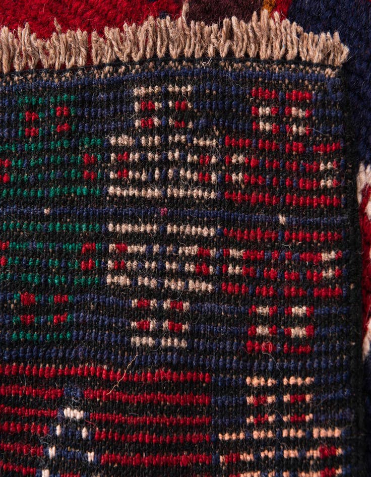 Detail image of 3' x 4' 7  Hand Knotted Balouch Persian Wool Rug