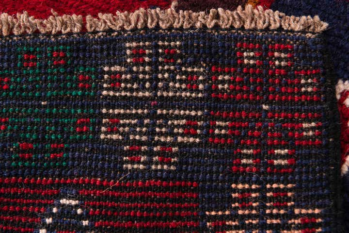 3' x 4' 7 Hand Knotted Balouch Persian Wool Rug