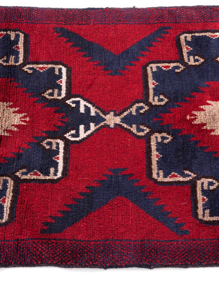 Detail image of 3' x 4' 7  Hand Knotted Balouch Persian Wool Rug