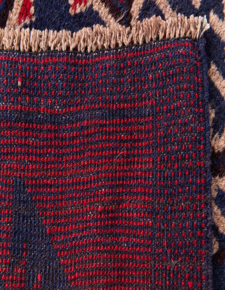 Detail image of 3' x 4' 7  Hand Knotted Balouch Persian Wool Rug