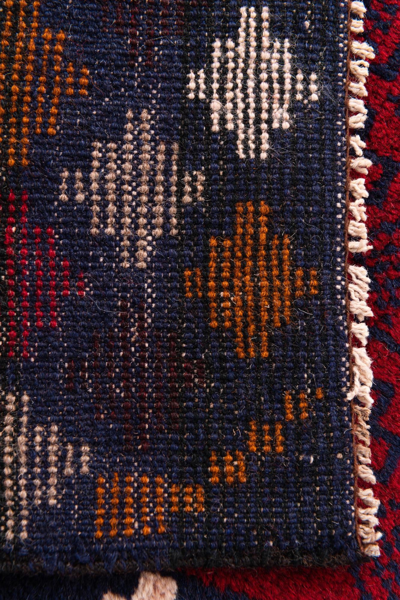3' x 4' 5 Hand Knotted Balouch Persian Wool Rug