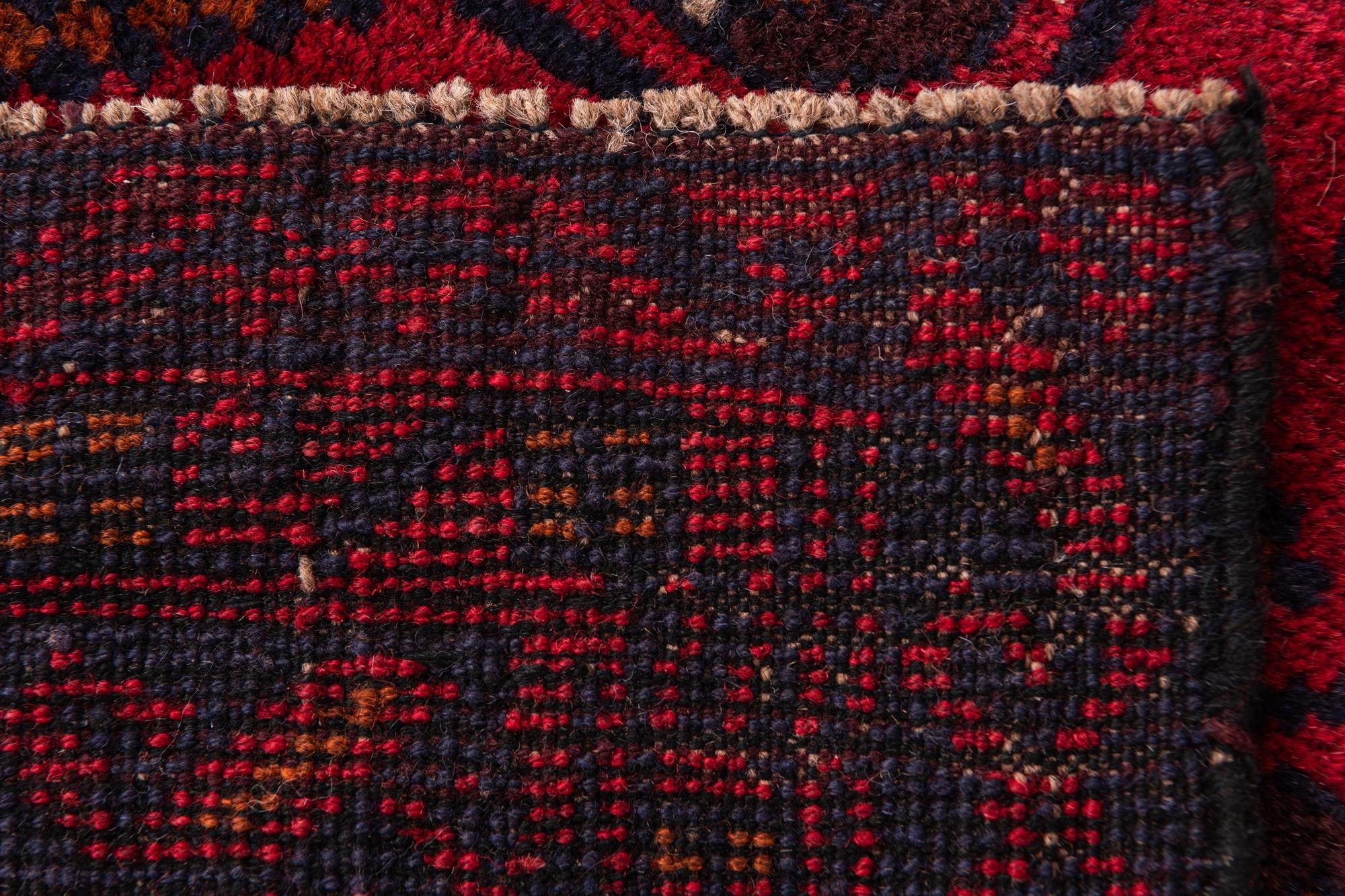 3' x 4' 7 Hand Knotted Balouch Persian Wool Rug