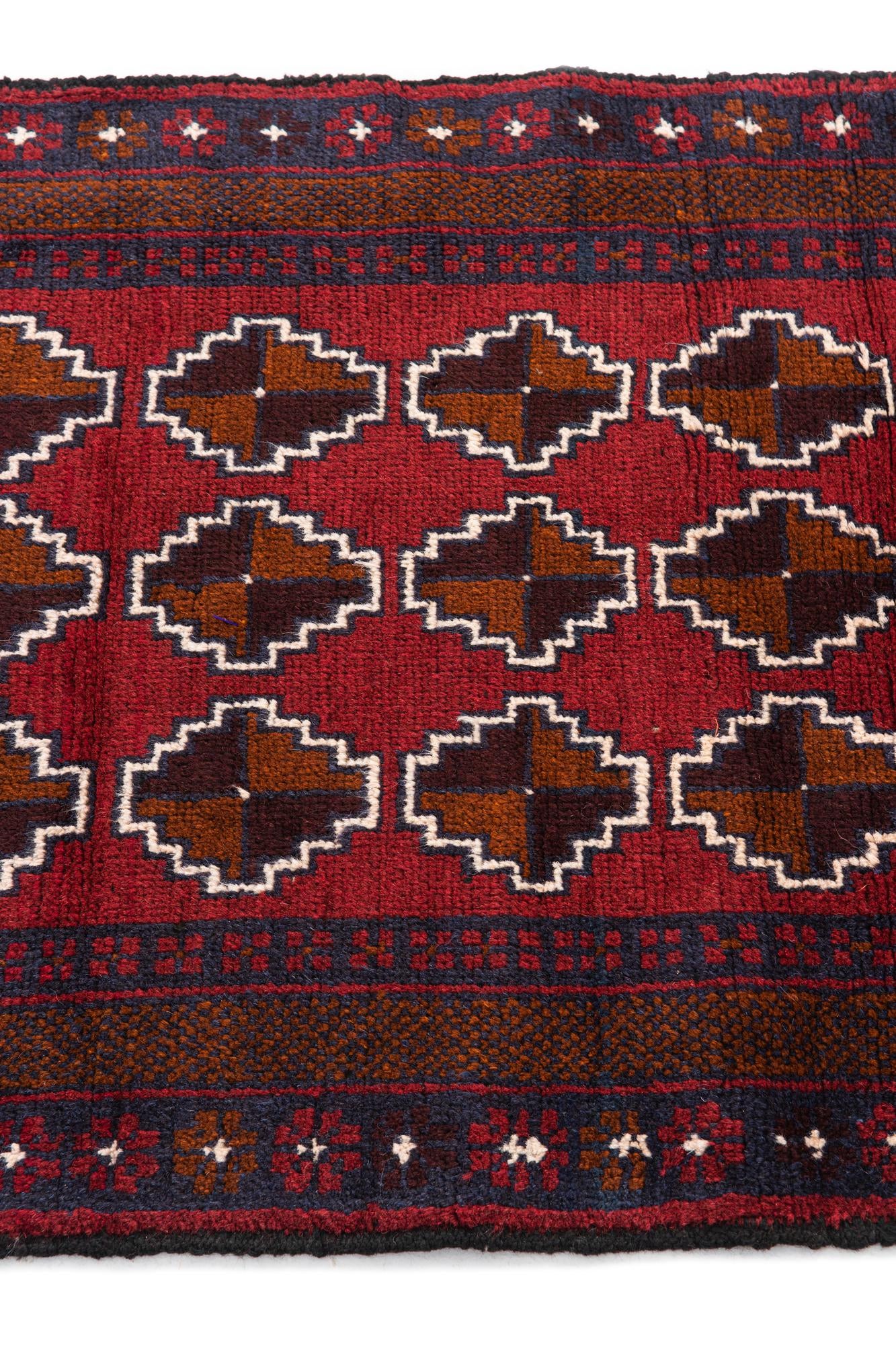 2' 8 x 4' 10 Hand Knotted Balouch Persian Wool Rug