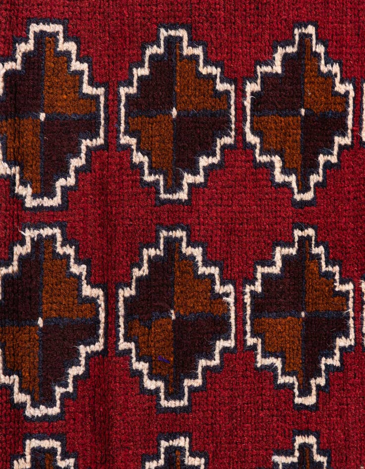 Detail image of 2' 8 x 4' 10 Hand Knotted Balouch Persian Wool Rug