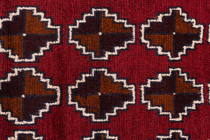 2' 8 x 4' 10 Hand Knotted Balouch Persian Wool Rug