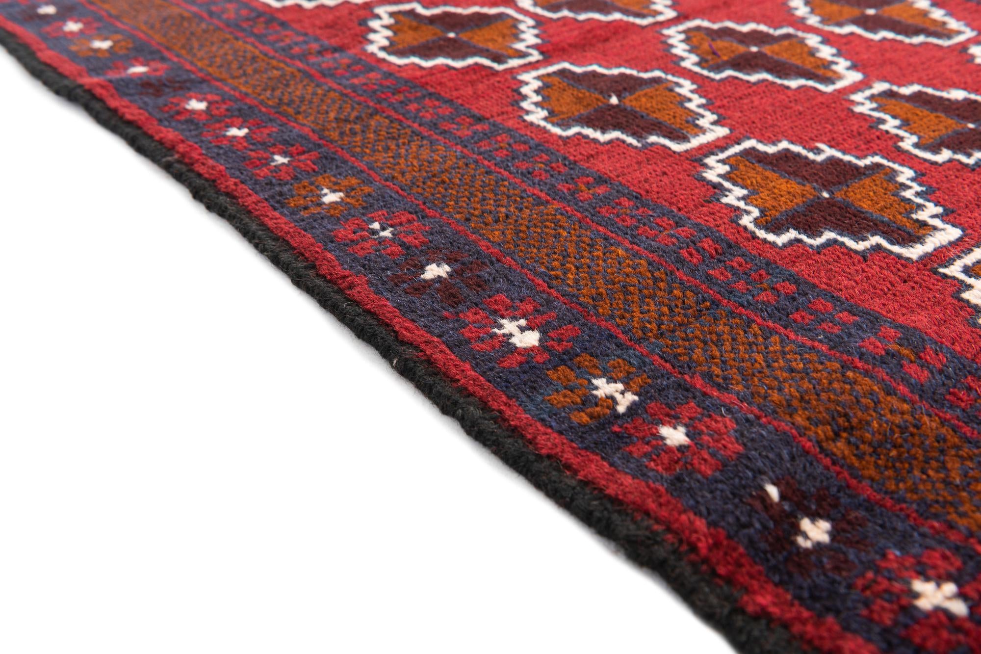 2' 8 x 4' 10 Hand Knotted Balouch Persian Wool Rug
