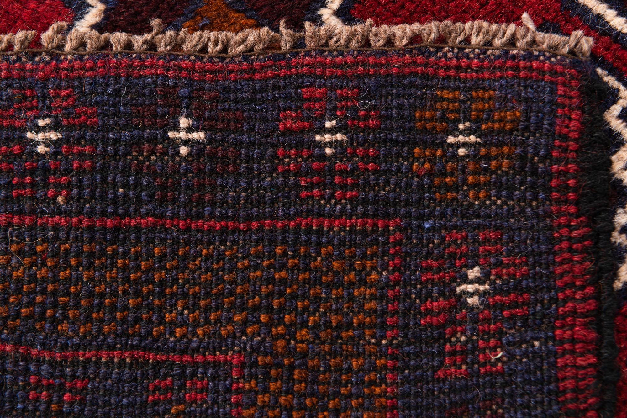 2' 8 x 4' 10 Hand Knotted Balouch Persian Wool Rug