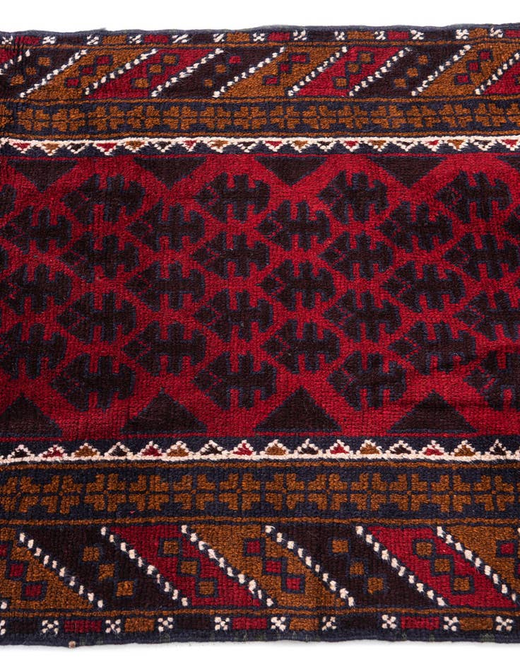 Detail image of 3' x 4' 9  Hand Knotted Balouch Persian Wool Rug