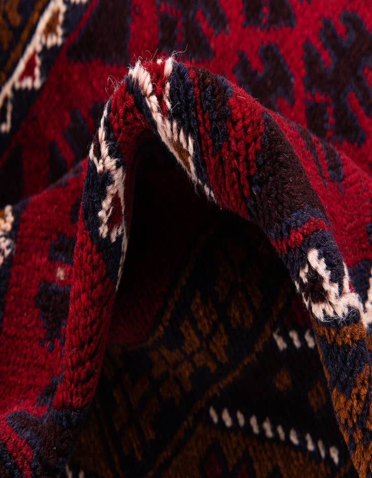 Detail image of 3' x 4' 9  Hand Knotted Balouch Persian Wool Rug