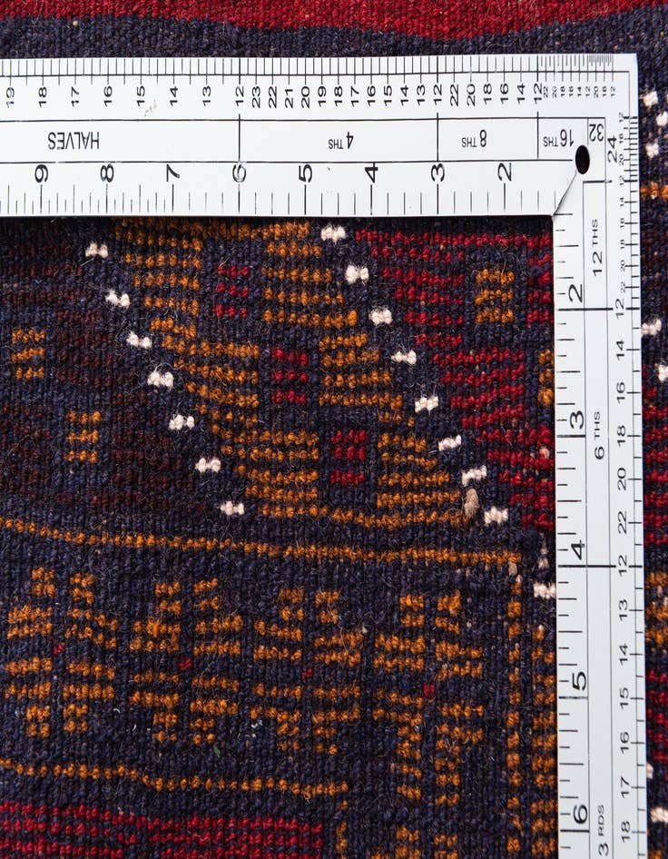 Detail image of 3' x 4' 9  Hand Knotted Balouch Persian Wool Rug