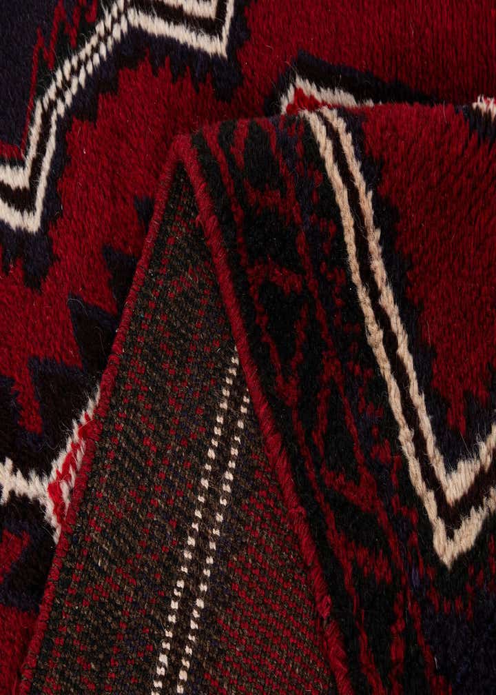 2' 9 x 4' 8 Hand Knotted Balouch Persian Wool Rug