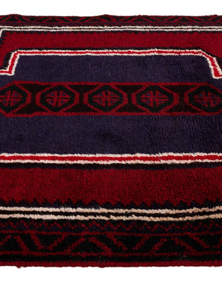 Detail image of 2' 9 x 4' 8 Hand Knotted Balouch Persian Wool Rug