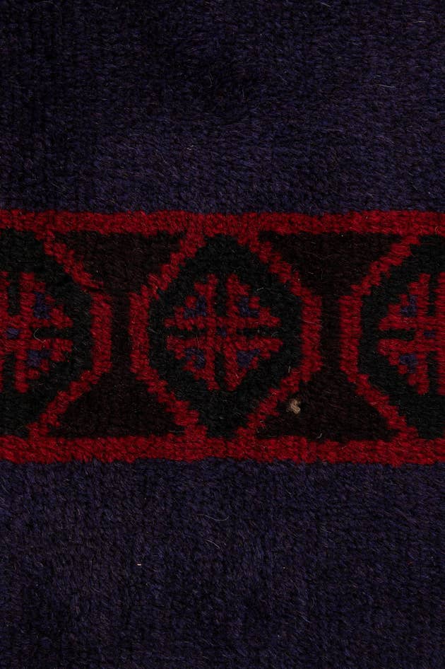 Detail image of 2' 9 x 4' 8 Hand Knotted Balouch Persian Wool Rug