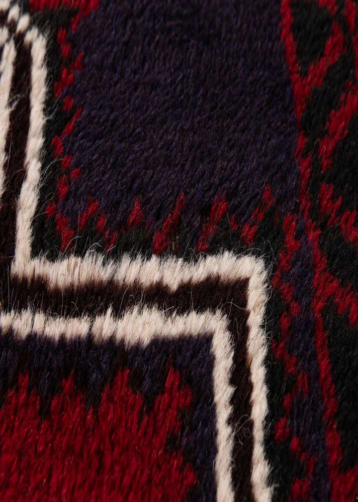 2' 9 x 4' 8 Hand Knotted Balouch Persian Wool Rug