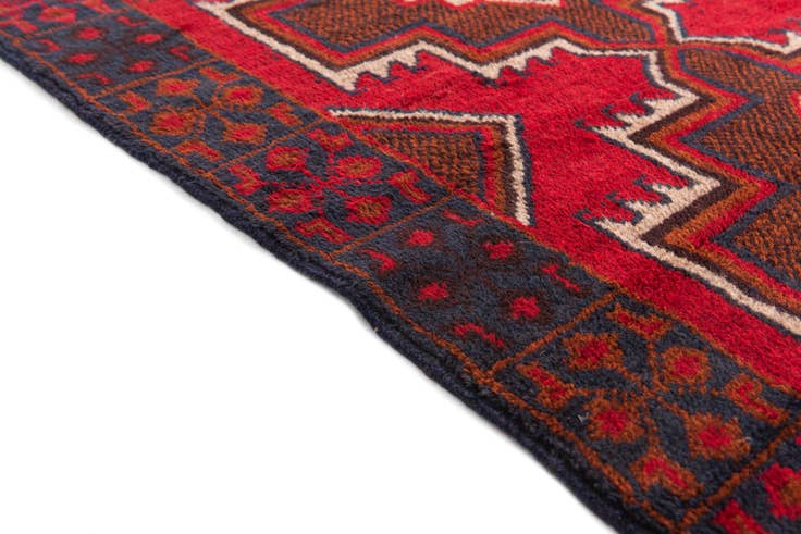 Detail image of 3' x 4' 7 Hand Knotted Balouch Persian Wool Rug
