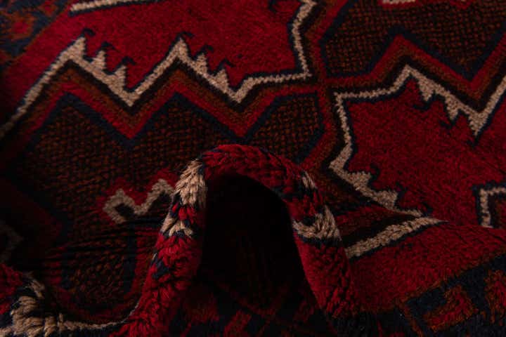 3' x 4' 7 Hand Knotted Balouch Persian Wool Rug