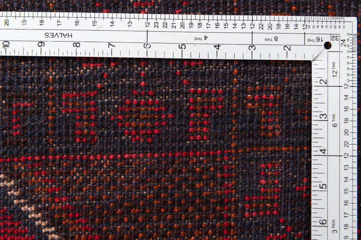 3' x 4' 7 Hand Knotted Balouch Persian Wool Rug