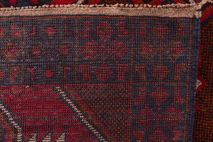 3' x 4' 7 Hand Knotted Balouch Persian Wool Rug