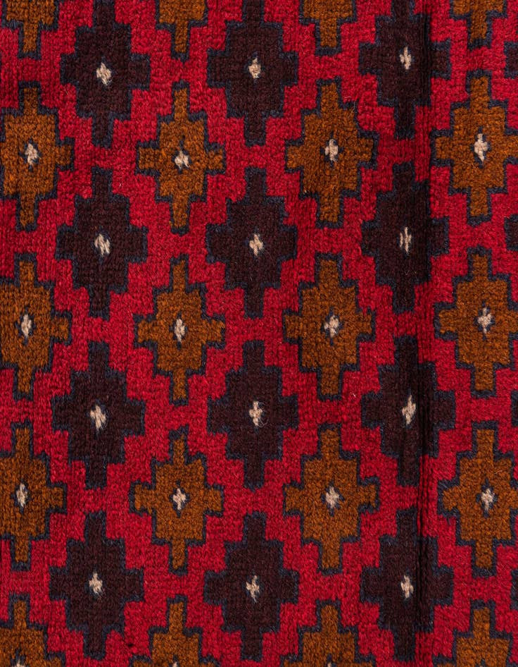 Detail image of 3' x 4' 6  Hand Knotted Balouch Persian Wool Rug