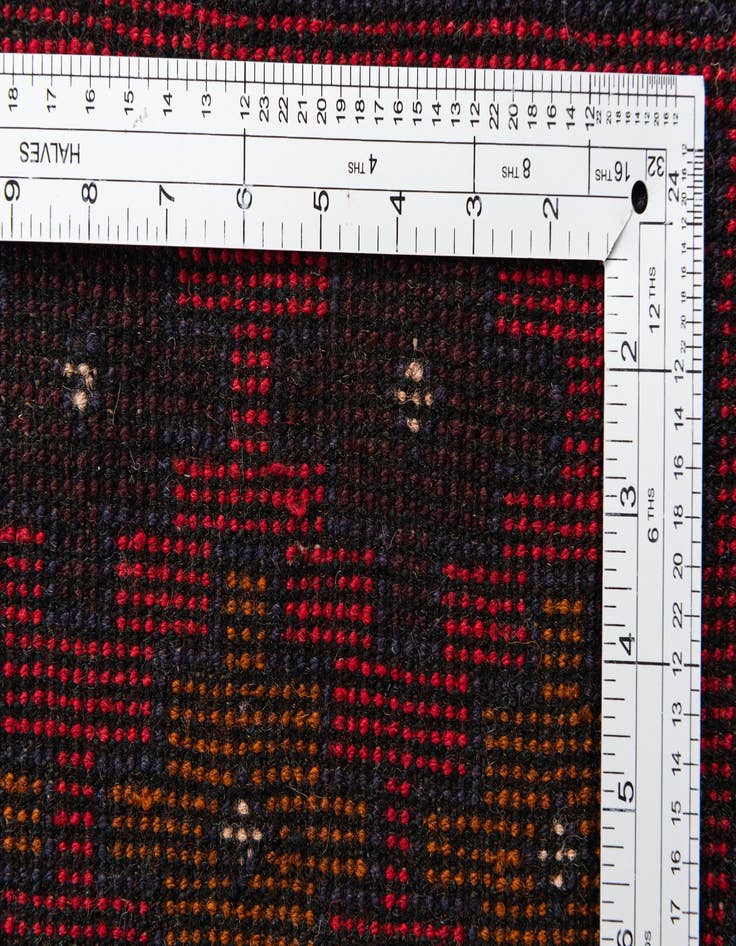 Detail image of 3' x 4' 6  Hand Knotted Balouch Persian Wool Rug