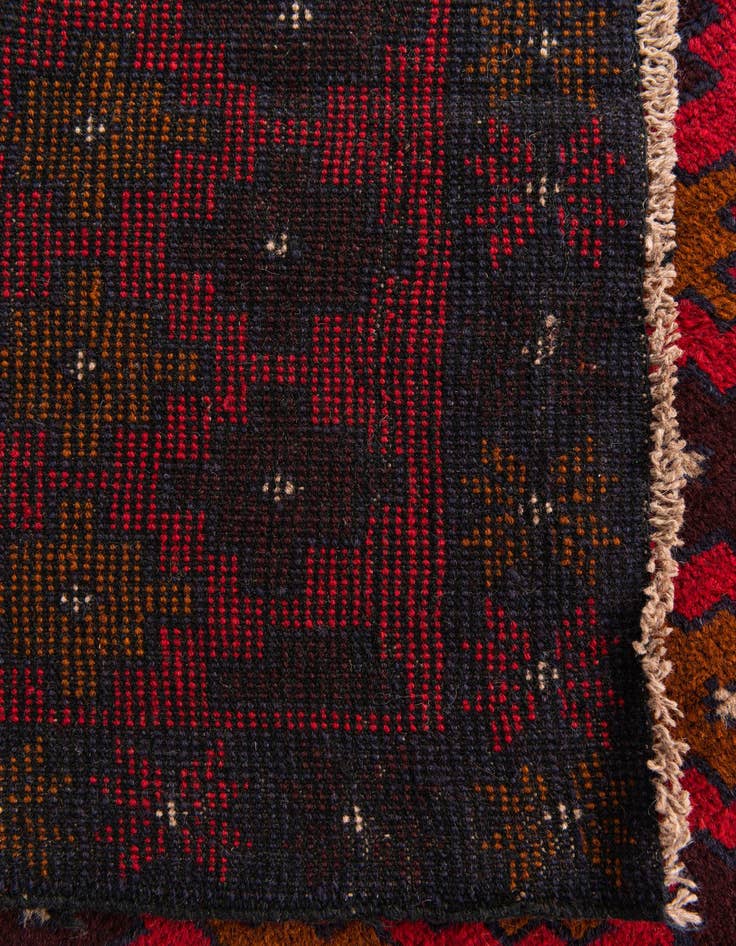 Detail image of 3' x 4' 6  Hand Knotted Balouch Persian Wool Rug
