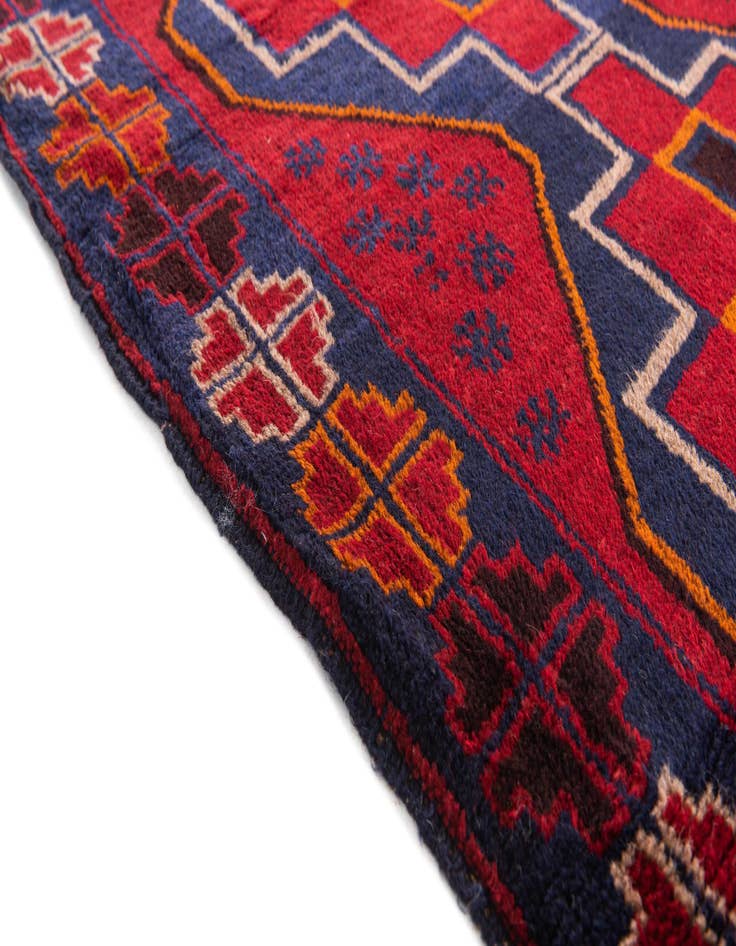 Detail image of 3' 1 x 4' 8  Hand Knotted Balouch Persian Wool Rug