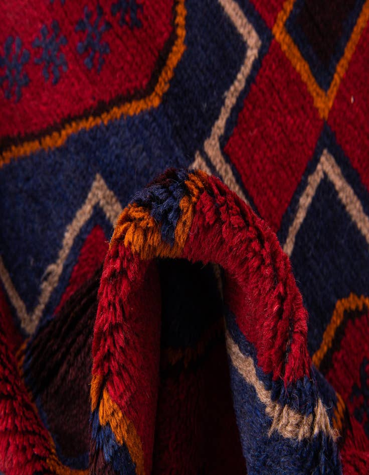 Detail image of 3' 1 x 4' 8  Hand Knotted Balouch Persian Wool Rug