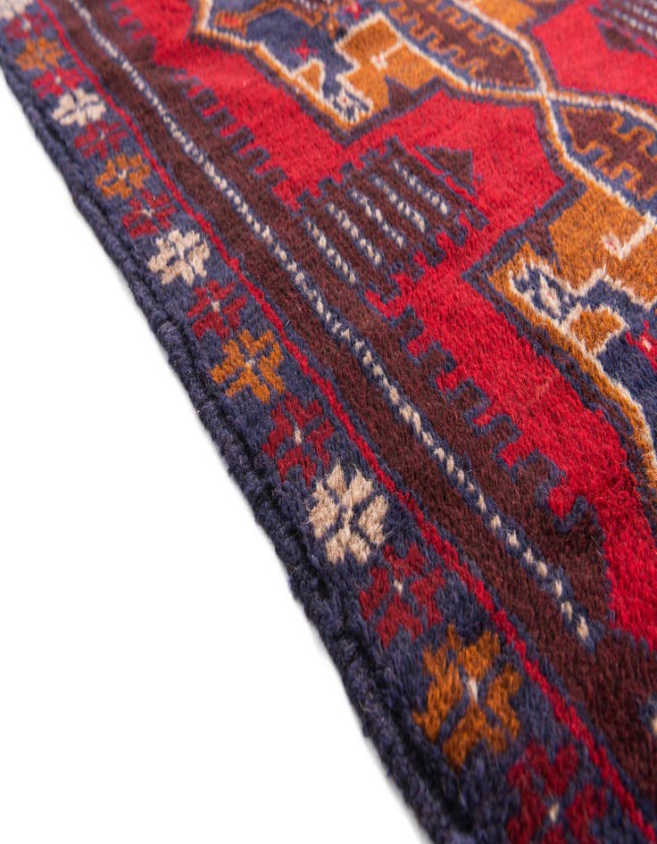 Detail image of 2' 10 x 4' 8  Hand Knotted Balouch Persian Wool Rug