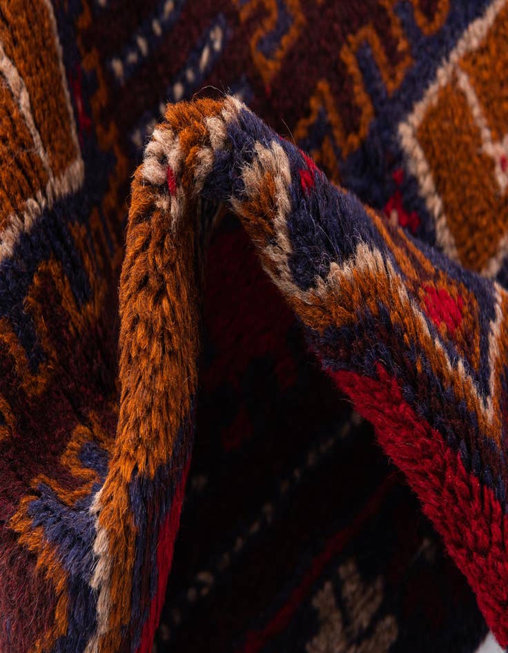 Detail image of 2' 10 x 4' 8  Hand Knotted Balouch Persian Wool Rug