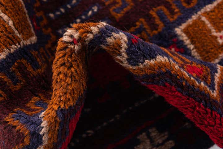 2' 10 x 4' 8 Hand Knotted Balouch Persian Wool Rug