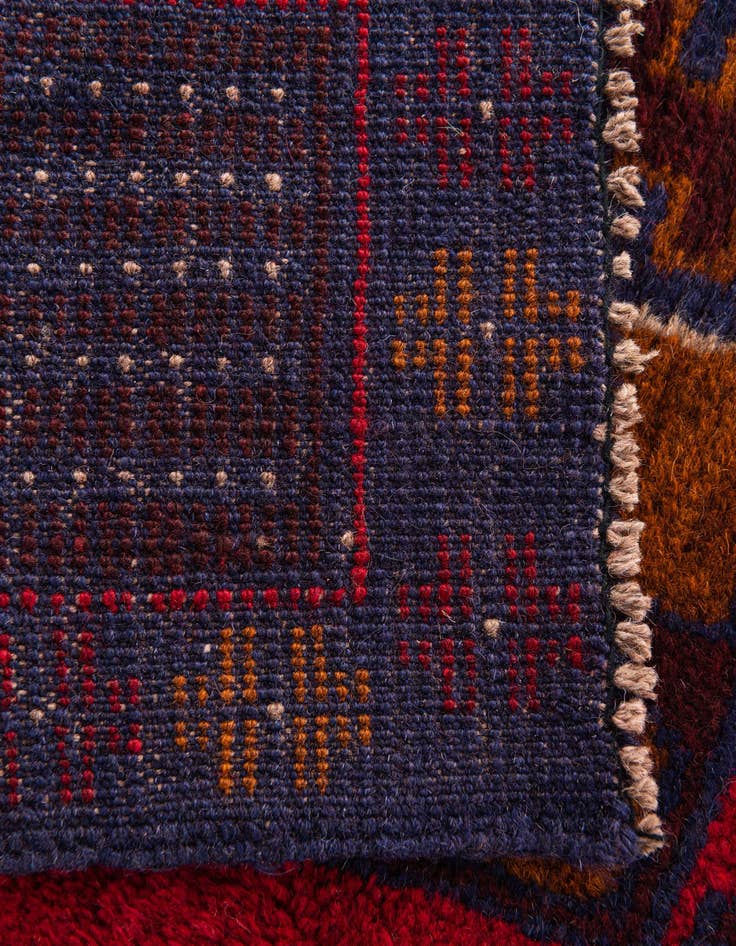 Detail image of 2' 10 x 4' 8  Hand Knotted Balouch Persian Wool Rug