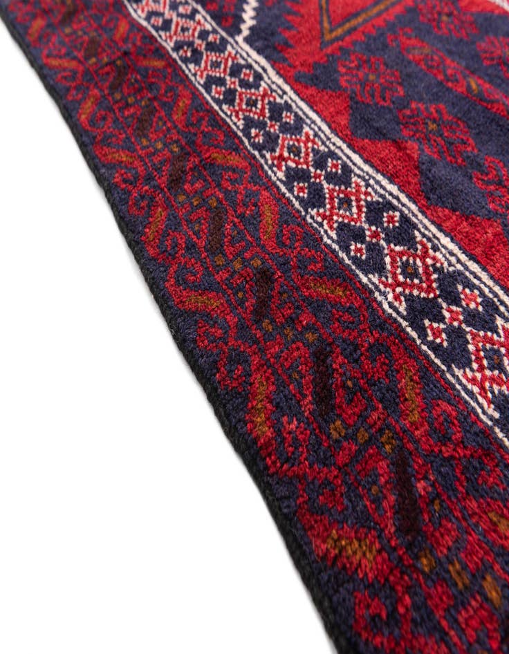 Detail image of 2' 10 x 4' 9  Hand Knotted Balouch Persian Wool Rug