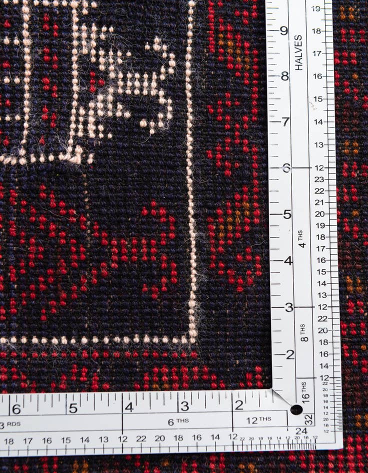 Detail image of 2' 10 x 4' 9  Hand Knotted Balouch Persian Wool Rug