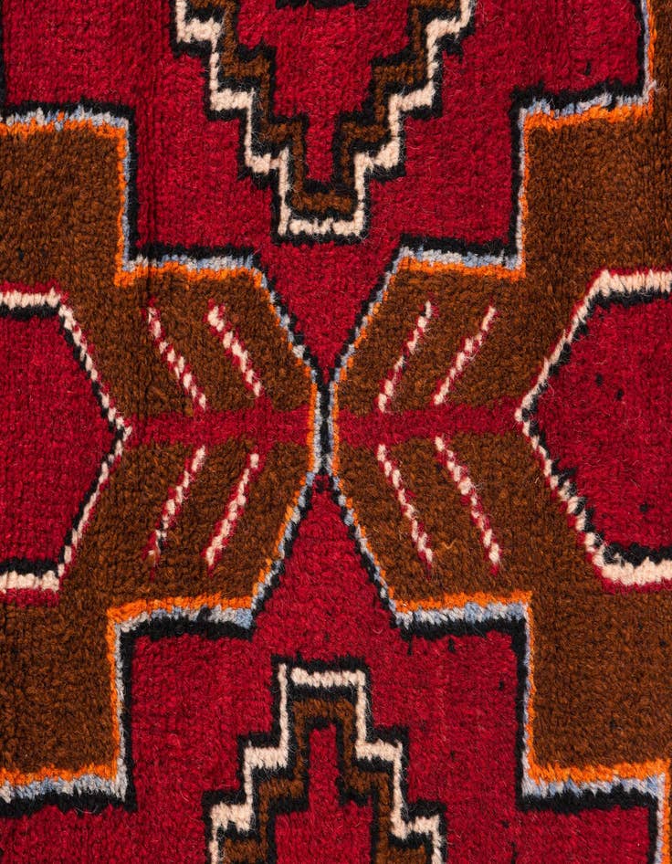 Detail image of 2' 10 x 4' 5  Hand Knotted Balouch Persian Wool Rug