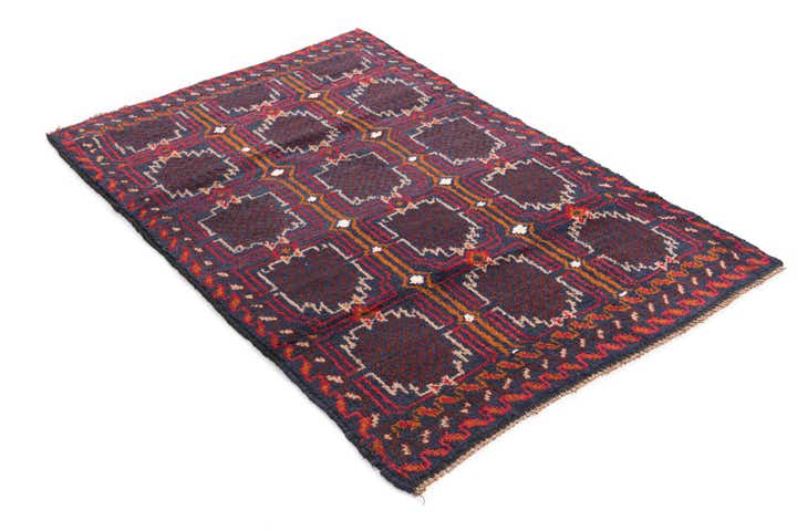 2' 10 x 4' 5 Hand Knotted Balouch Persian Wool Rug