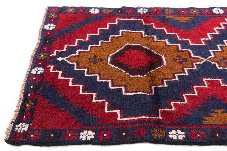 Detail image of 2' 10 x 4' 10 Hand Knotted Balouch Persian Wool Rug