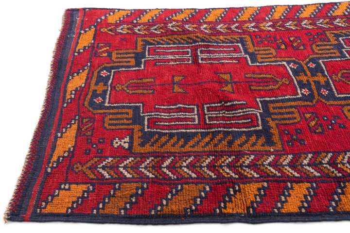 2' 10 x 4' 7 Hand Knotted Balouch Persian Wool Rug