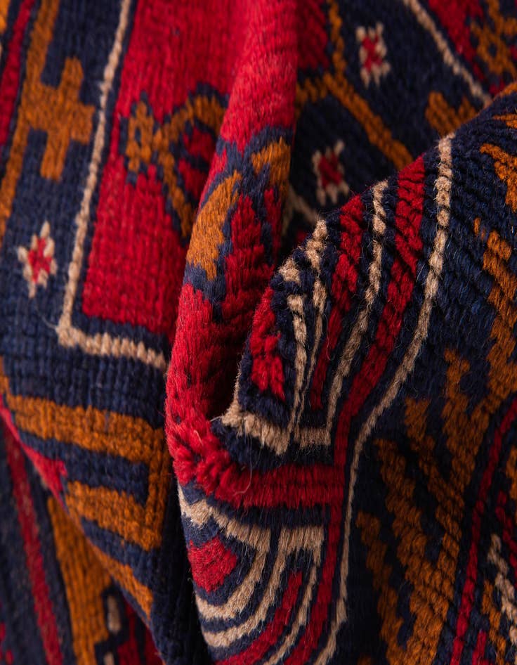 Detail image of 2' 10 x 4' 7  Hand Knotted Balouch Persian Wool Rug