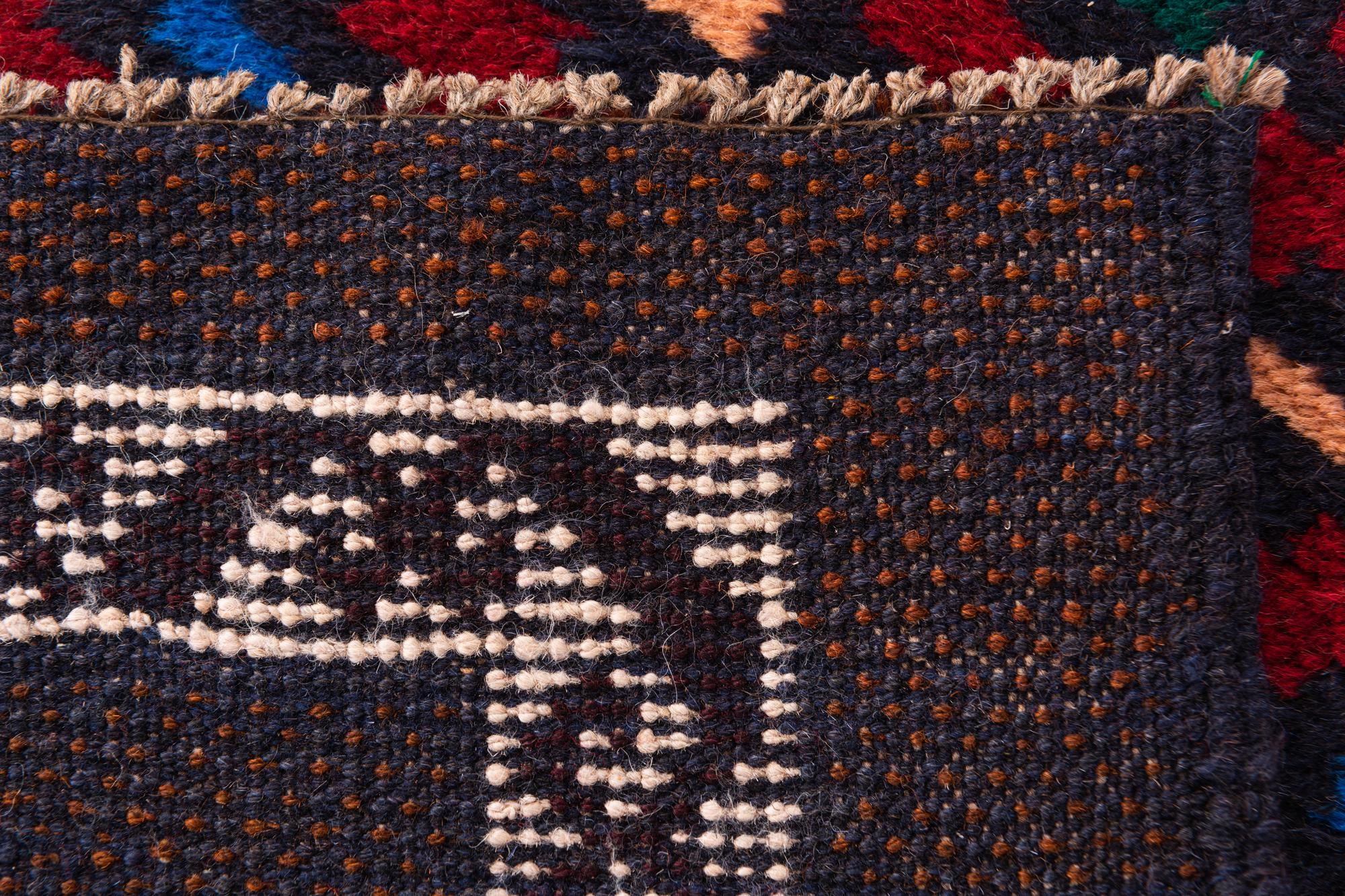 2' 9 x 4' 7 Hand Knotted Balouch Persian Wool Rug