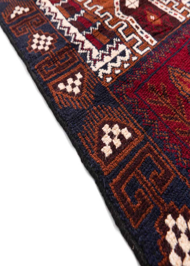 2' 9 x 4' 7 Hand Knotted Balouch Persian Wool Rug