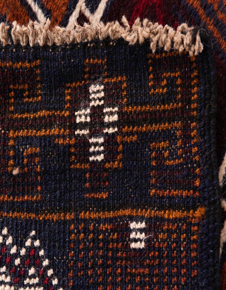 Detail image of 2' 9 x 4' 7  Hand Knotted Balouch Persian Wool Rug