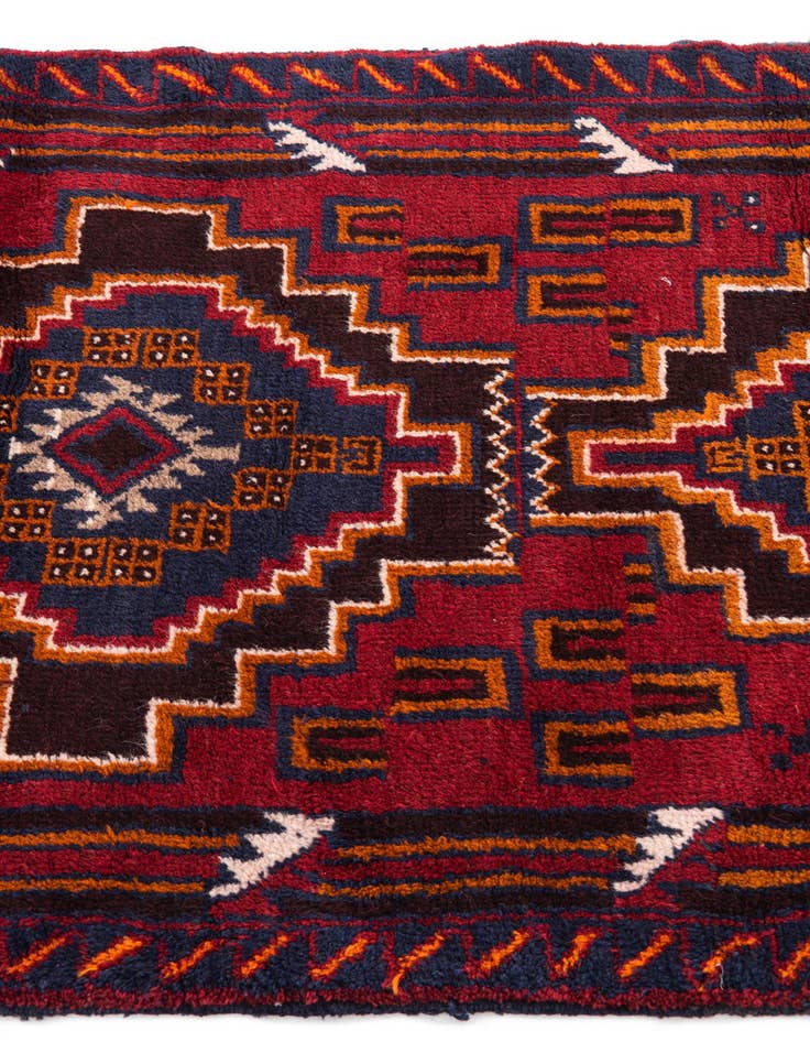 Detail image of 2' 10 x 4' 6  Hand Knotted Balouch Persian Wool Rug