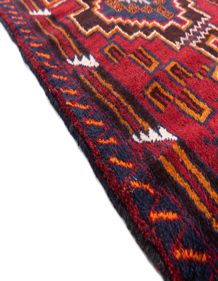 Detail image of 2' 10 x 4' 6  Hand Knotted Balouch Persian Wool Rug