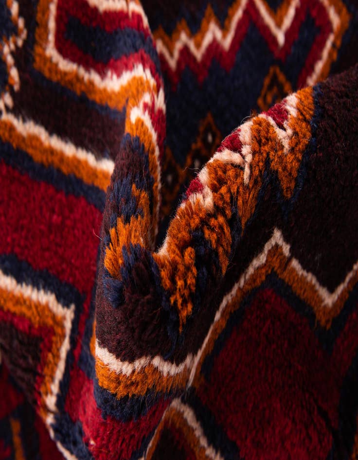 Detail image of 2' 10 x 4' 6  Hand Knotted Balouch Persian Wool Rug