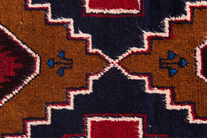 2' 8 x 4' 9 Hand Knotted Balouch Persian Wool Rug