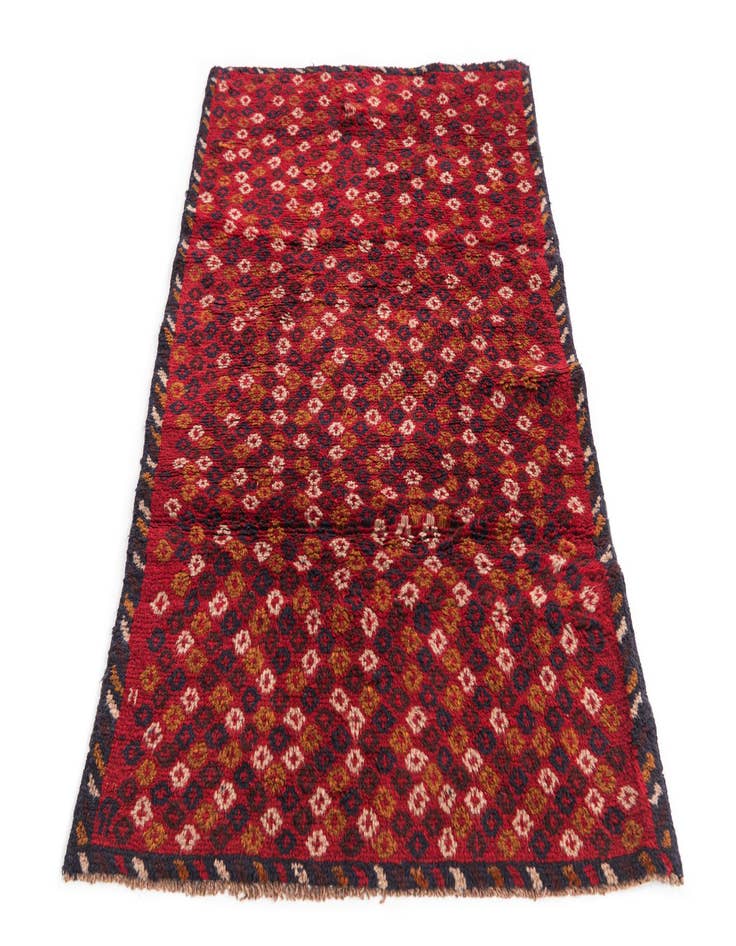 Detail image of 2' 10 x 4' 6  Hand Knotted Balouch Persian Wool Rug