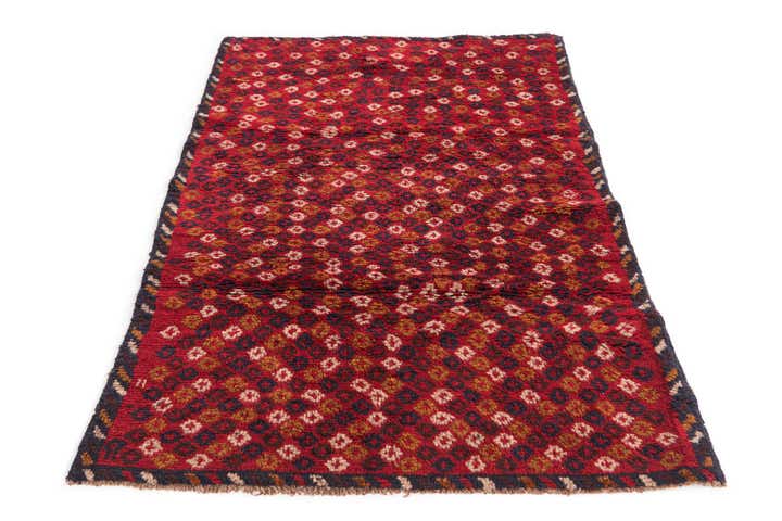 85cm x 135cm Handgeknoopt Balouch Perzisch Wol Vloerkleed