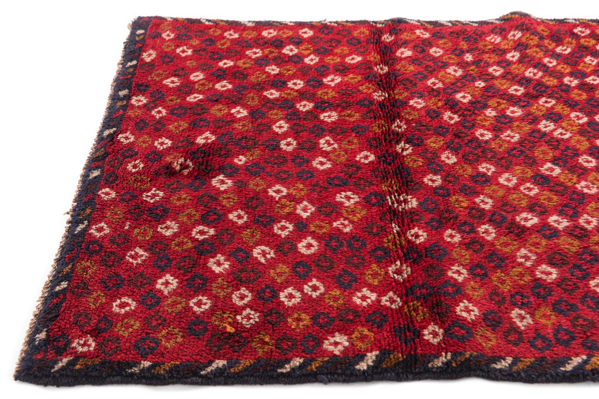 2' 10 x 4' 6 Hand Knotted Balouch Persian Wool Rug